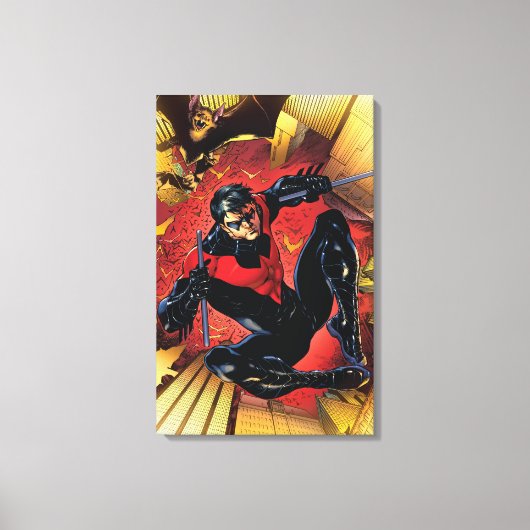 De nieuwe 52 - Nightwing #1 Canvas Afdruk (Voorkant)