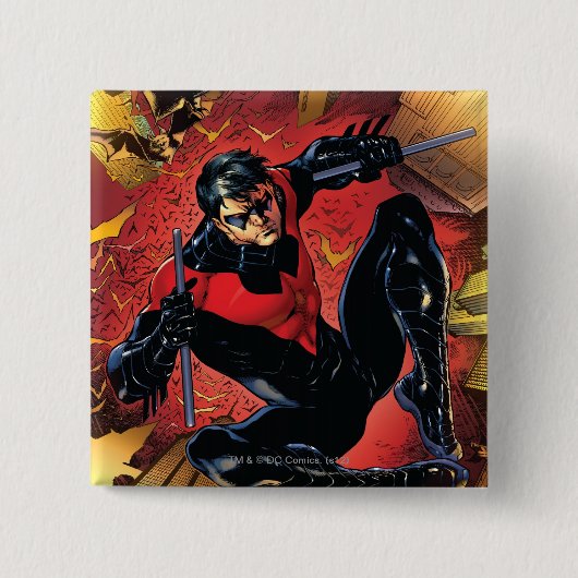 De nieuwe 52 - Nightwing #1 Vierkante Button 5,1 Cm (Voorkant)