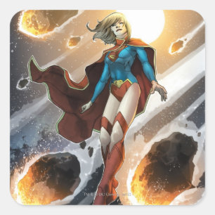 De nieuwe 52 - Supergirl #1 Vierkante Sticker