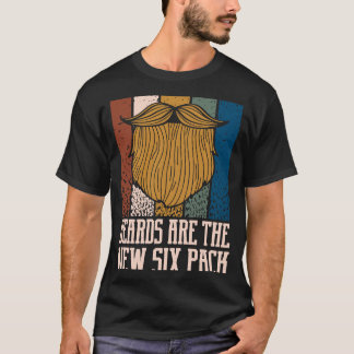 De nieuwe 6-pack Humor Mustache T-shirt