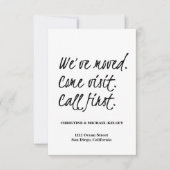 De Nieuwe Aankondiging van het Adres van het Huis (Voorkant)