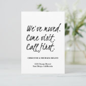 De Nieuwe Aankondiging van het Adres van het Huis (Staand voorkant)