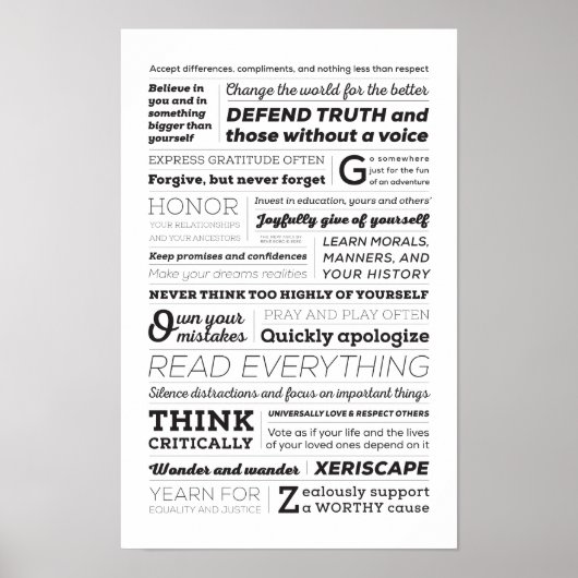 De nieuwe ABC van het Leven Poster (Voorkant)