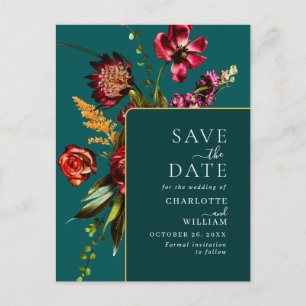De Nieuwe Bloemen die de Code van de Datum QR bind Briefkaart