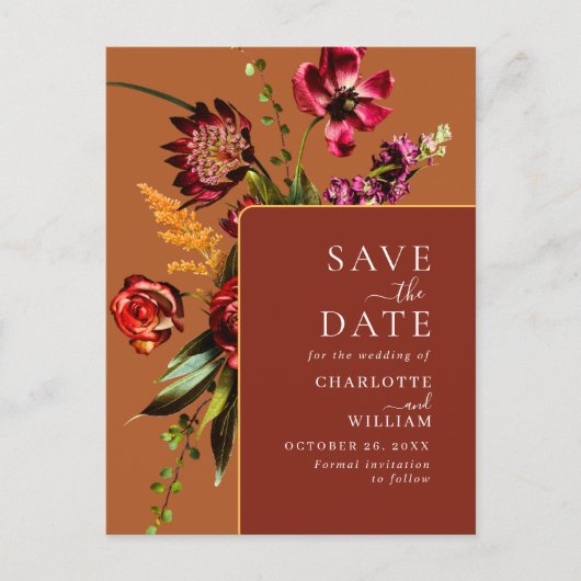 De Nieuwe Bloemen die de Code van de Datum QR bind Briefkaart (Voorkant)