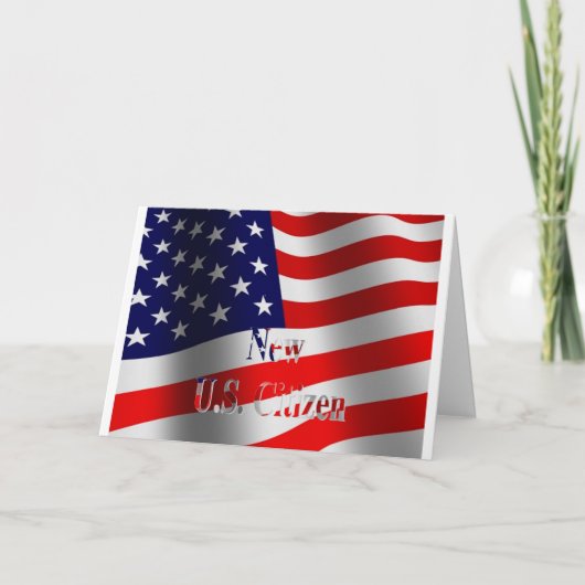 De nieuwe Burger van de V.S. Kaart (Voorkant)