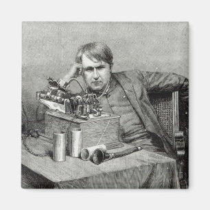 De nieuwe fonografie van de heer Edison Magneet