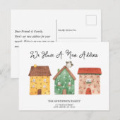 De nieuwe Homes van de Waterverf van het Adres Bew Briefkaart (Voorkant / Achterkant)