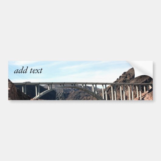 De nieuwe Hoover Dam Bypass Bridge Bumpersticker (Voorkant)
