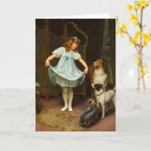 De nieuwe jurk | Arthur John Elsley Kaart (Gele Bloem)