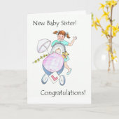 De nieuwe Kaart van de Gelukwensen van de Zuster (Gele Bloem)