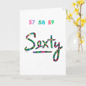 De NIEUWE KAART van de Verjaardag van Sexty (Gele Bloem)