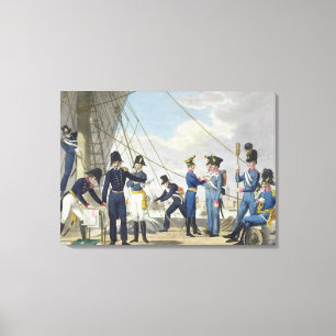 De nieuwe keizerlijke Oostenrijkse marine na de na Canvas Afdruk