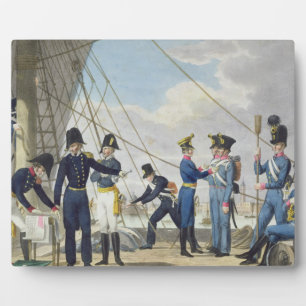 De nieuwe keizerlijke Oostenrijkse marine na de na Fotoplaat