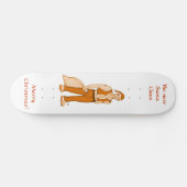 De nieuwe kerstkerstman. skateboard (Horizontaal)