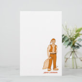 De nieuwe kerstman - vrolijk kerstfeest! briefpapier (Staand voorkant)