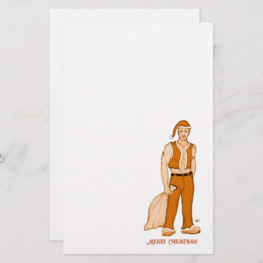 De nieuwe kerstman - vrolijk kerstfeest! briefpapier (Voorkant / Achterkant)