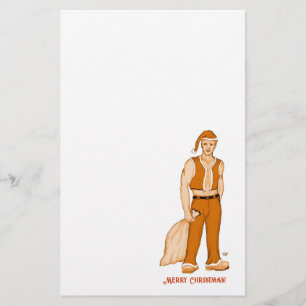 De nieuwe kerstman - vrolijk kerstfeest! briefpapier