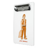 De nieuwe kerstman - vrolijk kerstfeest! mini klembord (Angled2)