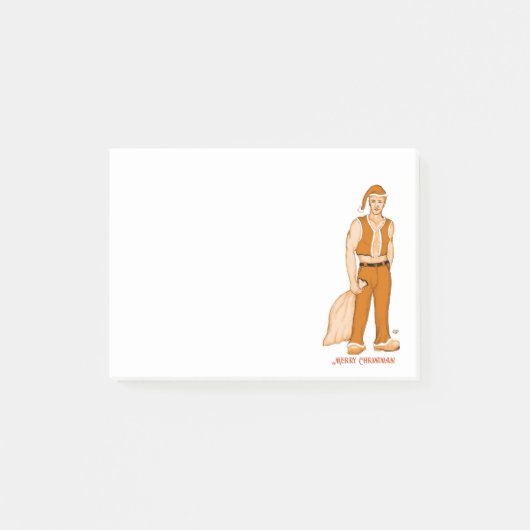 De nieuwe kerstman - vrolijk kerstfeest! post-it® notes (Voorkant)