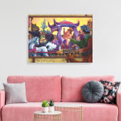 De nieuwe kleren van de keizer canvas afdruk (Insitu (Woonkamer))