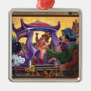 De nieuwe kleren van de keizer metalen ornament