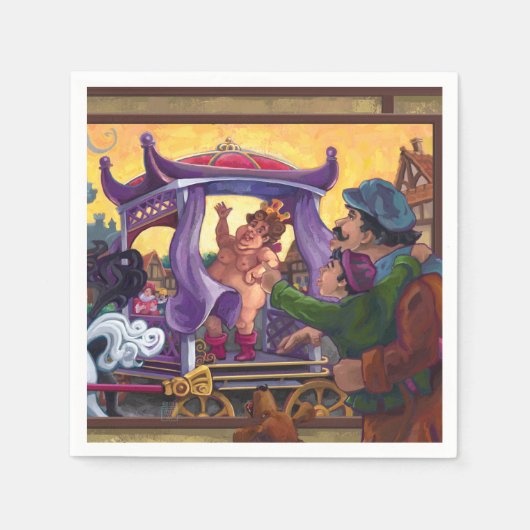 De nieuwe kleren van de keizer servet (Voorkant)