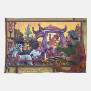 De nieuwe kleren van de keizer theedoek