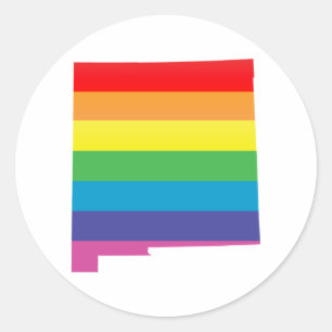 de nieuwe mexico - trots . ronde sticker