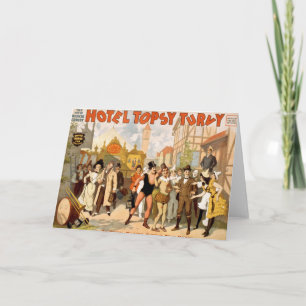 De nieuwe muzikale komedie, Hotel Topsy Turvy Kaart