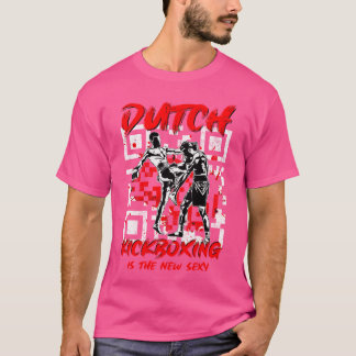 De nieuwe Sexy Martial Art Muay Thai Dutch Kickbox T-shirt