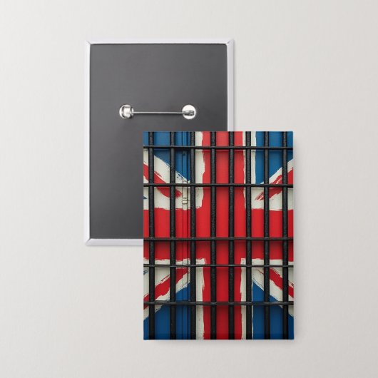 De nieuwe UK rechthoek knop Button (Voorkant / Achterkant)