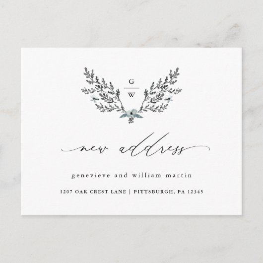 De Nieuwe Verandering van de Calligrafie van het A Aankondigingskaart (Voorkant)