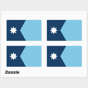 De nieuwe vlag van de staat Minnesota Rechthoekige Sticker