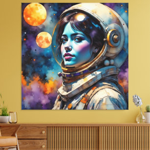 DE NIEUWE WERELD MAN 2 CANVAS AFDRUK
