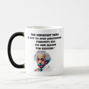 De nieuwsgierige geest Mok Einstein citeertMOK