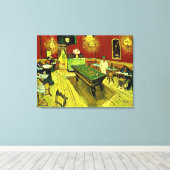 De Night Cafe van Vincent van Gogh Canvas Afdruk (Insitu (Houten vloer))