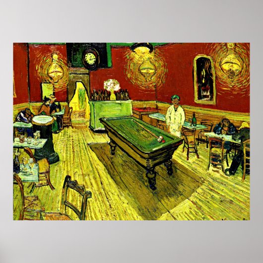 De Night Cafe van Vincent van Gogh Poster (Voorkant)