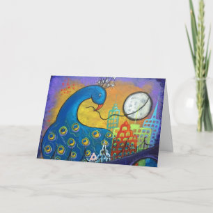 De Night Peacock in de Kaart van de stad terugneme