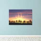 De Night Sky Canvas afdrukken (Insitu (Houten vloer))