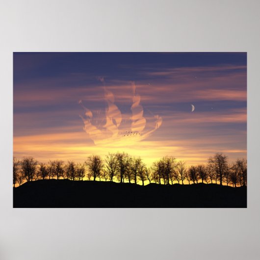 De Night Sky Print opslaan (Voorkant)