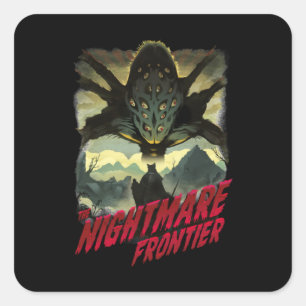 DE NIGHTMARE-GRENS VIERKANTE STICKER