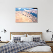 De Nijl, het Rode Zee en het Mediterrane Zee. Canvas Afdruk (Insitu (Slaapkamer))