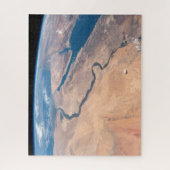 De Nijl, het Rode Zee en het Mediterrane Zee. Legpuzzel (Verticaal)