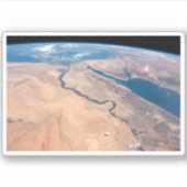 De Nijl, het Rode Zee en het Mediterrane Zee. Sticker (Voorkant)