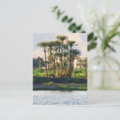 De Nijlrivier in Egypte, Luxor Briefkaart (Staand voorkant)
