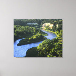 De Niobrara rivier bij Valentine Nebraska Canvas Afdruk