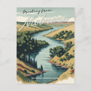 De Niobrara rivier Briefkaart