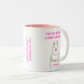De No Drama Llama Two-Tone Coffee Mok (Voorkant rechts)