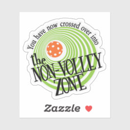De no-volleyzone sticker
